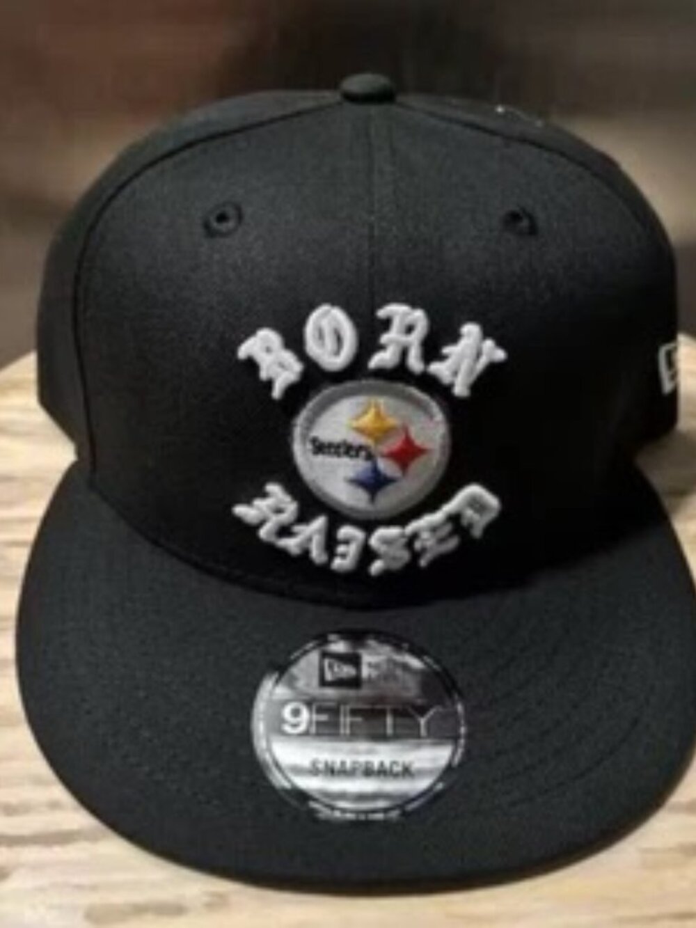 Born X Raised × NEW ERA NFL + STEELERS SNAPBACK ROCKER HAT: BLACK